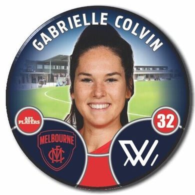 2022 AFLW Melbourne Player Badge - COLVIN, Gabrielle