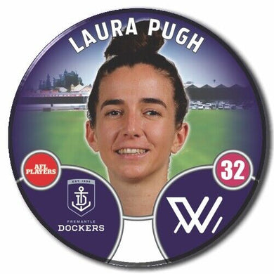 2022 AFLW Fremantle Player Badge - PUGH, Laura