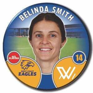 2022 AFLW West Coast Eagles Player Badge - SMITH, Belinda