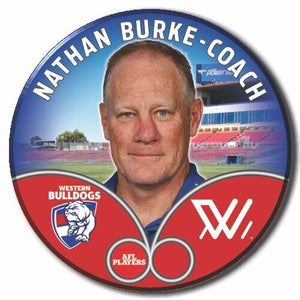 2023 AFLW S7 Western Bulldogs Player Badge - BURKE, Nathan - COACH