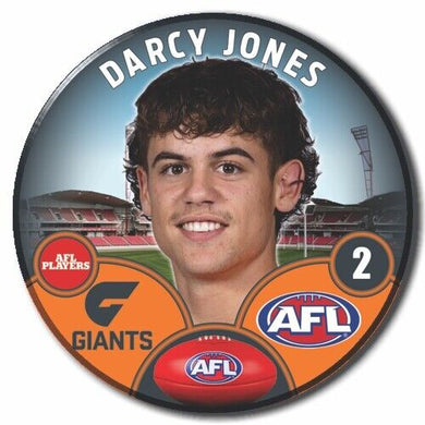 2023 AFL GWS Giants Football Club - JONES, Darcy