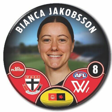 AFLW S8 St Kilda Football Club - JAKOBSSON, Bianca