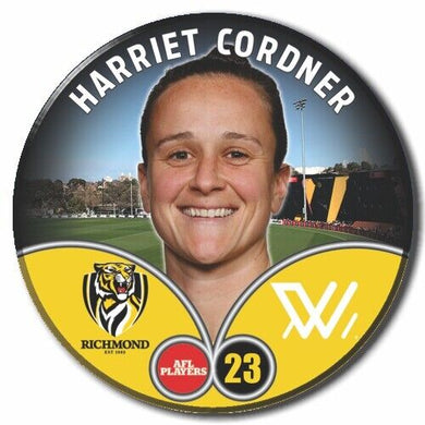 2023 AFLW S7 Richmond Player Badge - CORDNER, Harriet
