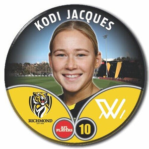 2023 AFLW S7 Richmond Player Badge - JACQUES, Kodi