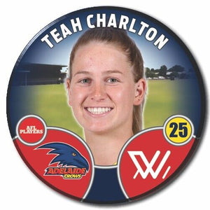 2022 AFLW Adelaide Player Badge - CHARLTON, Teah