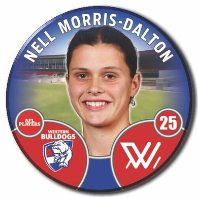 2022 AFLW Western Bulldogs Player Badge - MORRIS-DALTON, Nell