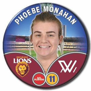2023 AFLW S7 Brisbane Player Badge - MONAHAN, Phoebe