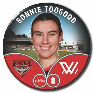 2023 AFLW S7 Essendon Player Badge - TOOGOOD, Bonnie