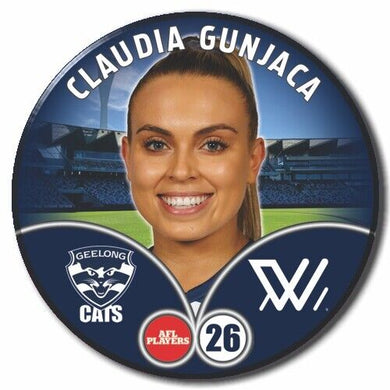 2023 AFLW S7 Geelong Player Badge - GUNJACA, Claudia