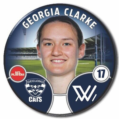 2022 AFLW Geelong Player Badge - CLARKE, Georgia