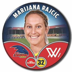 2023 AFLW S7 Adelaide Crows Player Badge - RAJCIC, Marijana