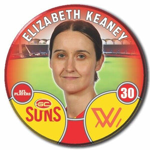 2022 AFLW Gold Coast Player Badge - KEANEY, Elizabeth