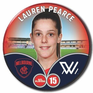 2023 AFLW S7 Melbourne Player Badge - PEARCE, Lauren