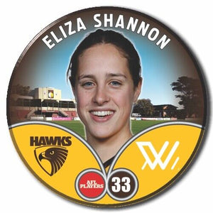 2023 AFLW S7 Hawthorn Player Badge - SHANNON, Eliza