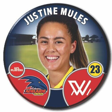 2022 AFLW Adelaide Player Badge - MULES, Justine