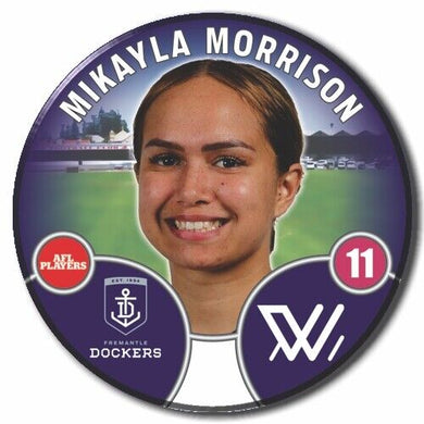 2022 AFLW Fremantle Player Badge - MORRISON, Mikayla