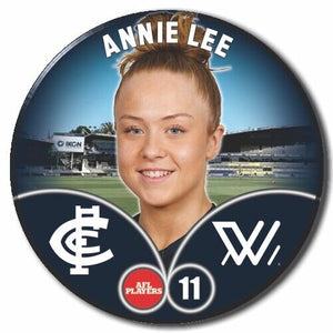 2023 AFLW S7 Carlton Player Badge - LEE, Annie