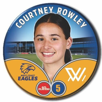 2023 AFLW S7 West Coast Eagles Player Badge - ROWLEY, Courtney