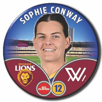 2023 AFLW S7 Brisbane Player Badge - CONWAY, Sophie