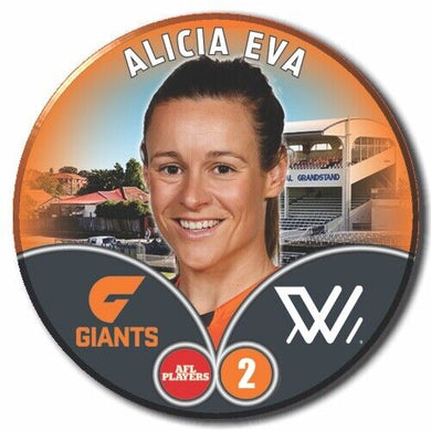 2023 AFLW S7 GWS Giants Player Badge - EVA, Alicia