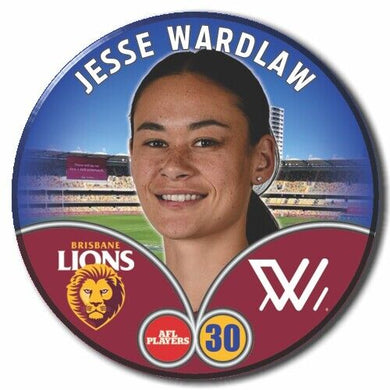 2023 AFLW S7 Brisbane Player Badge - WARDLAW, Jesse