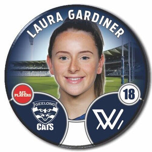2022 AFLW Geelong Player Badge - GARDINER, Laura