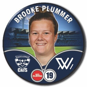2023 AFLW S7 Geelong Player Badge - PLUMMER, Brooke