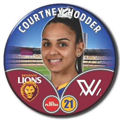 2023 AFLW S7 Brisbane Player Badge - HODDER, Courtney