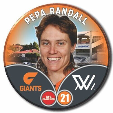 2023 AFLW S7 GWS Giants Player Badge - RANDALL, Pepa