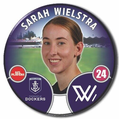 2022 AFLW Fremantle Player Badge - WIELSTRA, Sarah