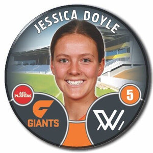2022 AFLW GWS Player Badge - DOYLE, Jessica