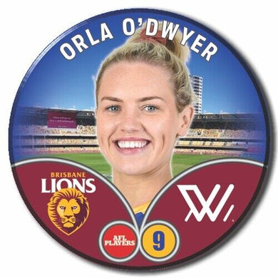 2023 AFLW S7 Brisbane Player Badge - O'DWYER, Orla