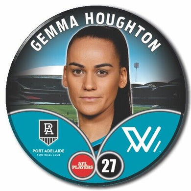 2023 AFLW S7 Port Adelaide Player Badge - HOUGHTON, Gemma