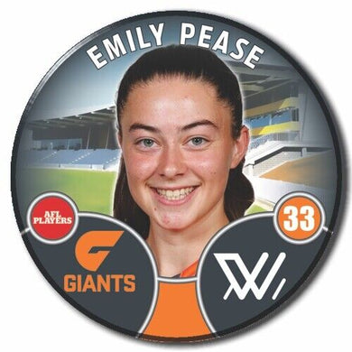 2022 AFLW GWS Player Badge - PEASE, Emily