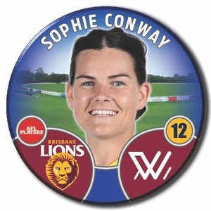 2022 AFLW Brisbane Player Badge - CONWAY, Sophie