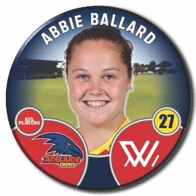 2022 AFLW Adelaide Player Badge - BALLARD, Abbie