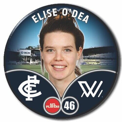 2023 AFLW S7 Carlton Player Badge - O'DEA, Elise