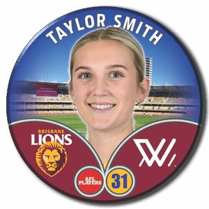 2023 AFLW S7 Brisbane Player Badge - SMITH, Taylor