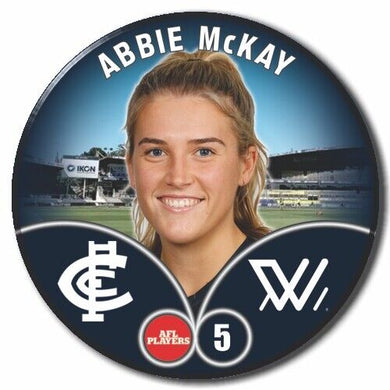 2023 AFLW S7 Carlton Player Badge - McKAY, Abbie