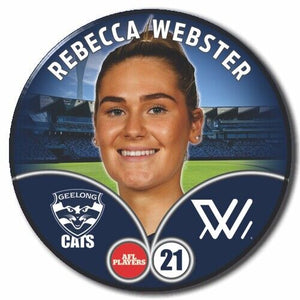 2023 AFLW S7 Geelong Player Badge - WEBSTER, Rebecca