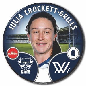 2022 AFLW Geelong Player Badge - CROCKETT-GRILLS, Julia