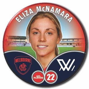 2023 AFLW S7 Melbourne Player Badge - McNAMARA, Eliza