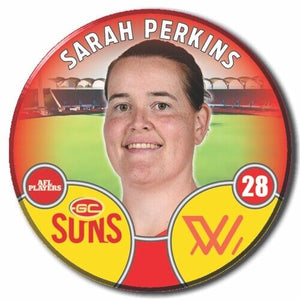 2022 AFLW Gold Coast Player Badge - PERKINS, Sarah