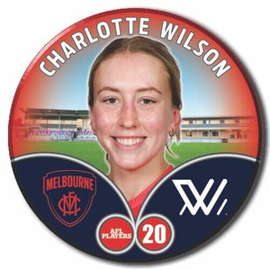 2023 AFLW S7 Melbourne Player Badge - WILSON, Charlotte