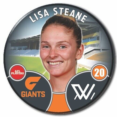 2022 AFLW GWS Player Badge - STEANE, Lisa
