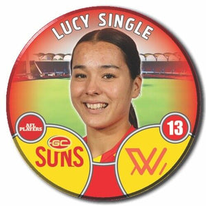 2022 AFLW Gold Coast Player Badge - SINGLE, Lucy