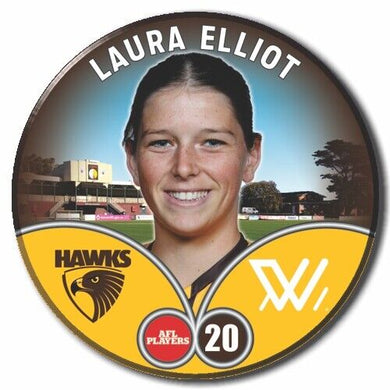 2023 AFLW S7 Hawthorn Player Badge - ELLIOT, Laura