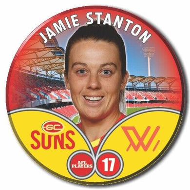 2023 AFLW S7 Gold Coast Suns Player Badge - STANTON, Jamie