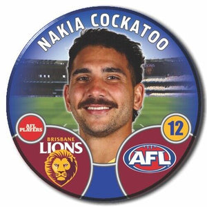 2022 AFL Brisbane Lions - COCKATOO, Nakia