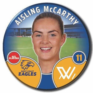 2022 AFLW West Coast Eagles Player Badge - McCARTHY, Aisling